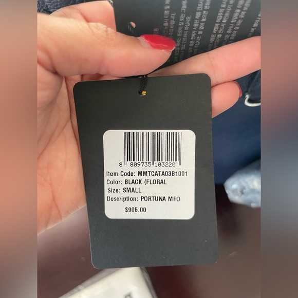 MCM mini top handle navy blue bag. - Picture 4 of 6